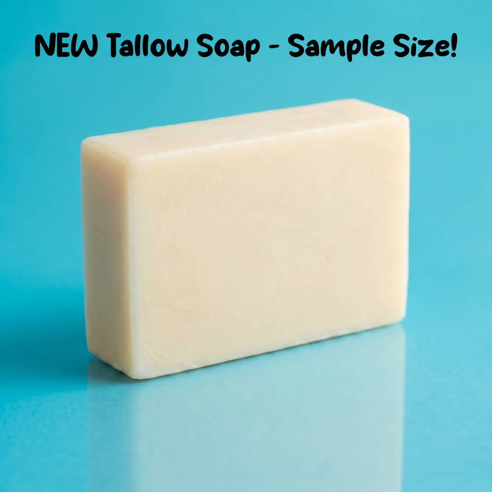 Tallow Soap Sample Size - Handcrafted & Cold Pressed - 1.1 oz
