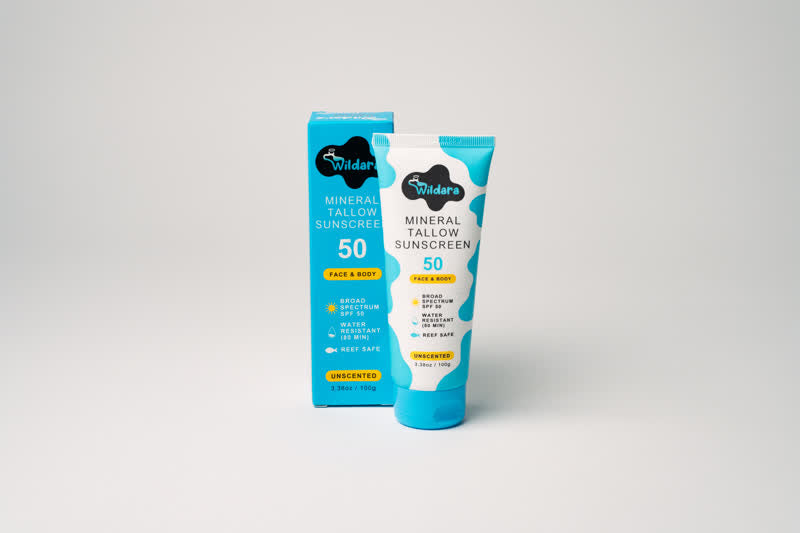 HolyCow's Wildara Sunscreen Mineral Tallow Sunscreen SPF 50