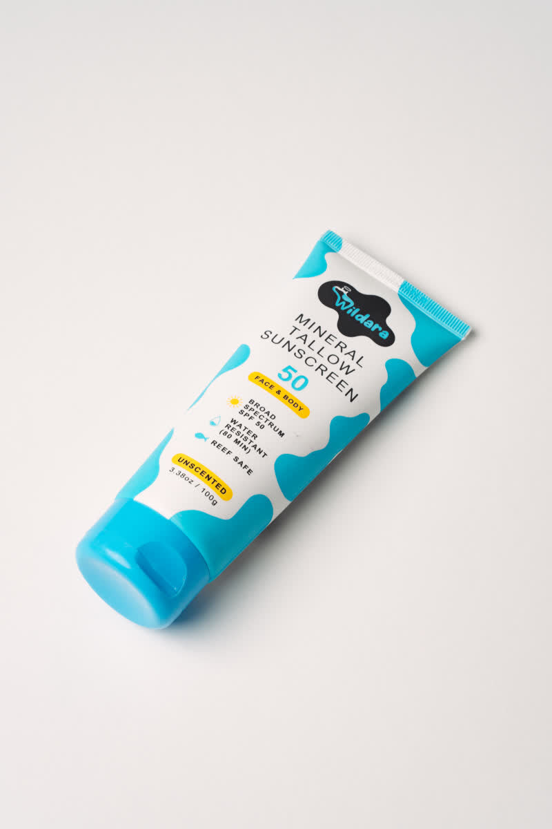 HolyCow's Wildara Sunscreen tube
